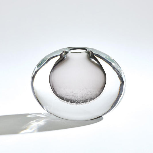 Global Views Micro Bubble Small Gray Vase