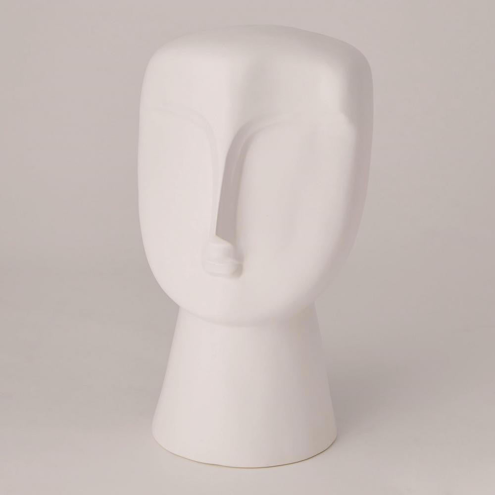 Global Views Modernist Bust Matte White Sculpture