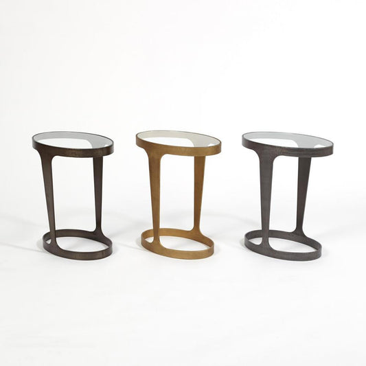Global Views Oslo Gold Accent Table