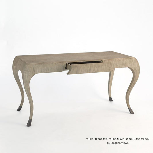 Global Views Paris Grey Sandblasted Oak Desk