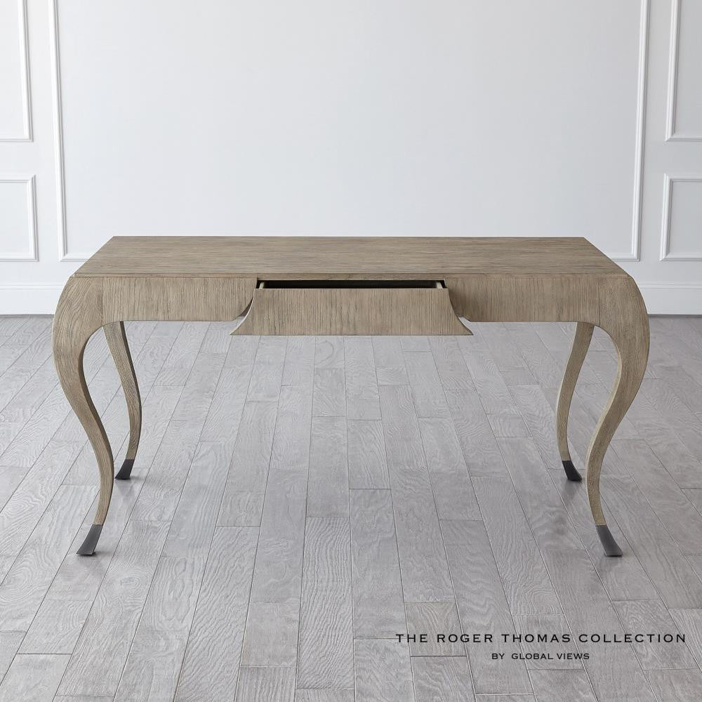Global Views Paris Grey Sandblasted Oak Desk