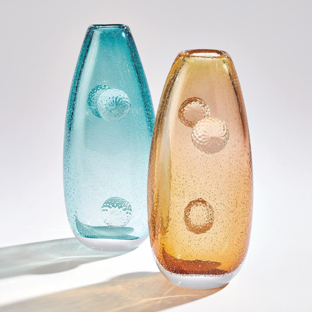 Global Views Pom Pom Azure Vase