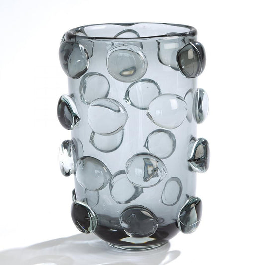 Global Views Rondelle Large Gray Vase