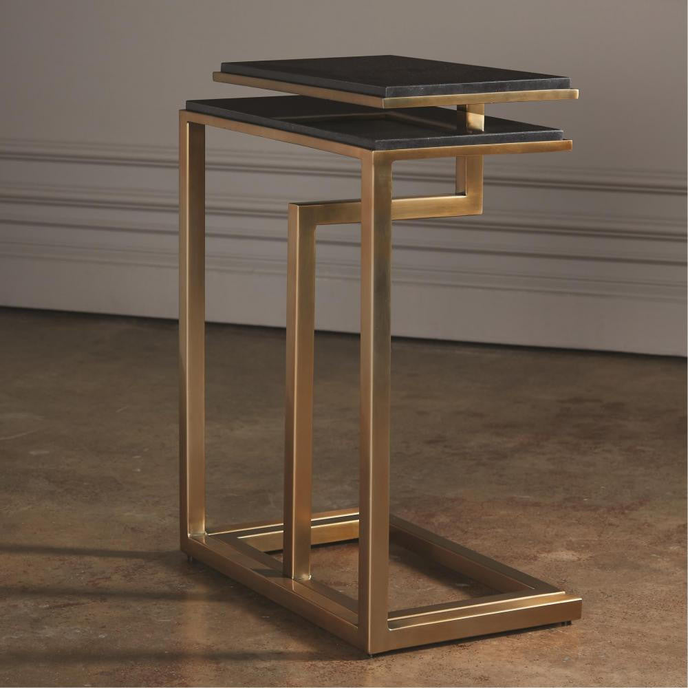 Global Views Set of 2-C Brass Nesting Tables
