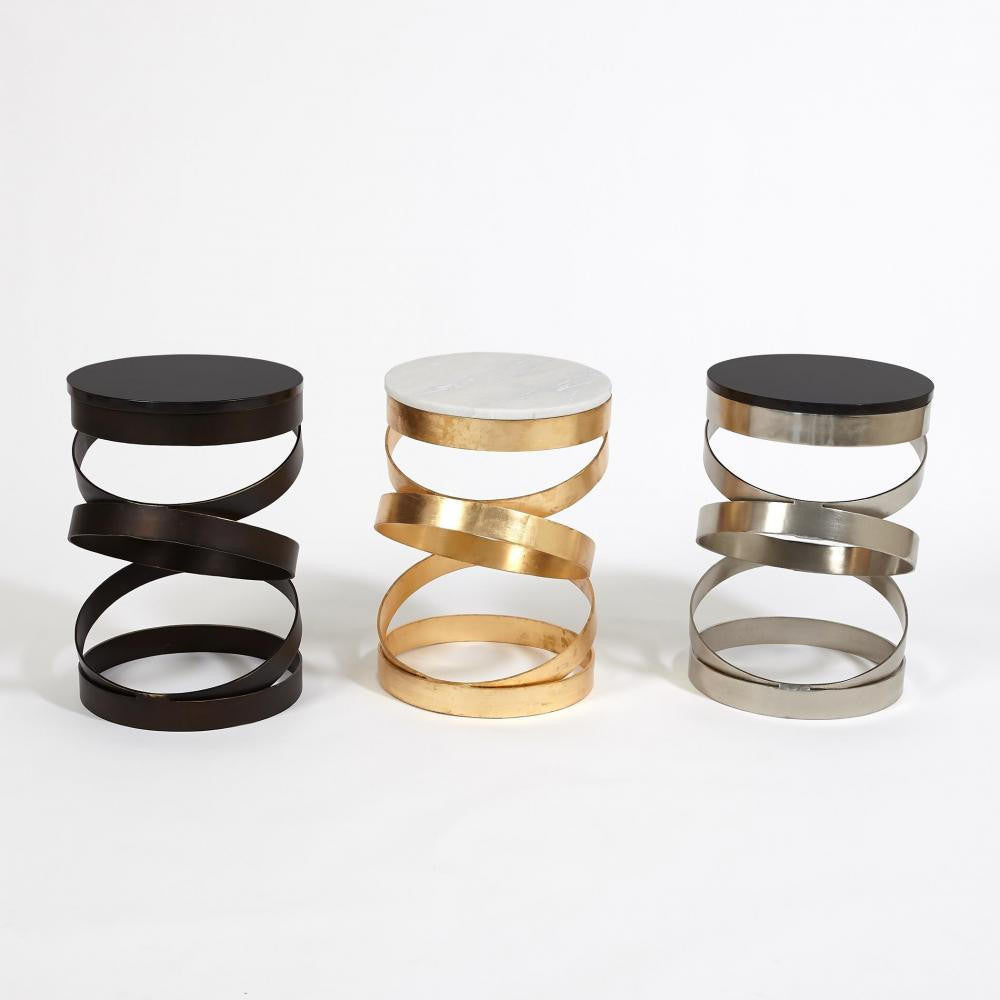 Global Views Spiral Nickel Table