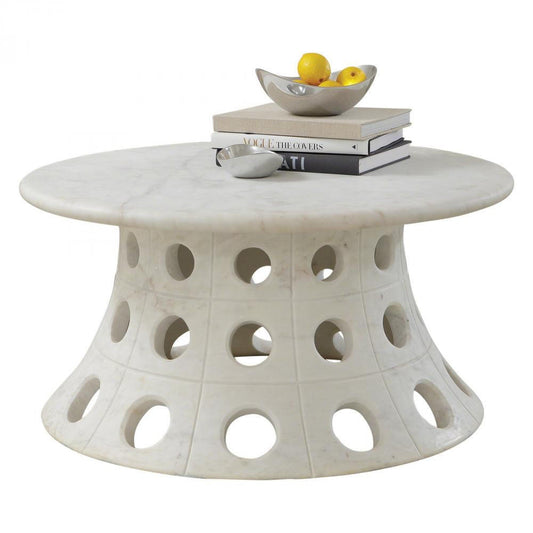 Global Views Taper Circle Cocktail Table