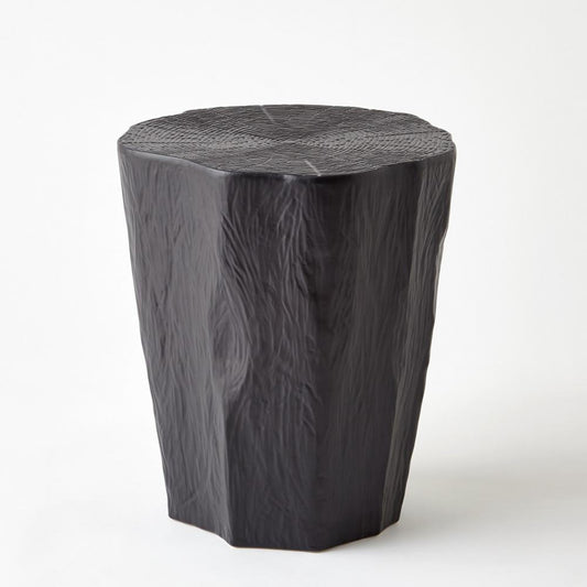 Global Views Trunk Black Side Table