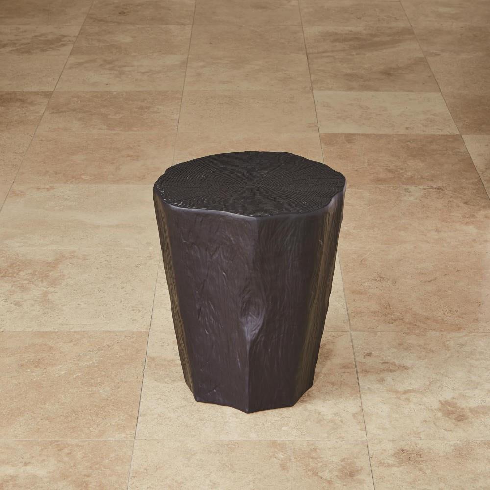 Global Views Trunk Black Side Table