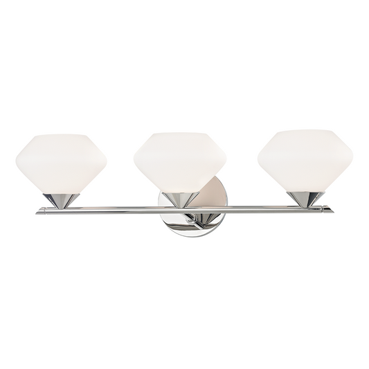 Mitzi by Hudson Valley Lighting Valerie Bath Vanity Light Nickel, Polished Nickel
