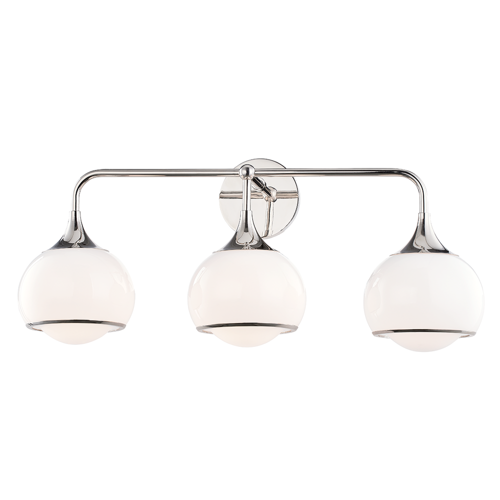 Mitzi by Hudson Valley Lighting Reese Wall Sconce Polished Nickel