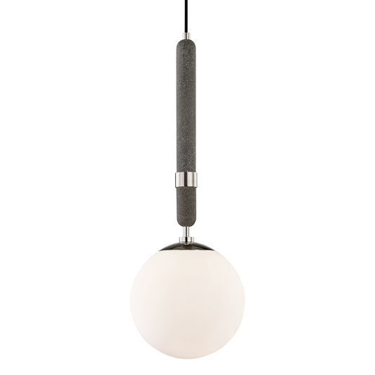 Mitzi by Hudson Valley Lighting Brielle Large Pendant Nickel, Polished Nickel