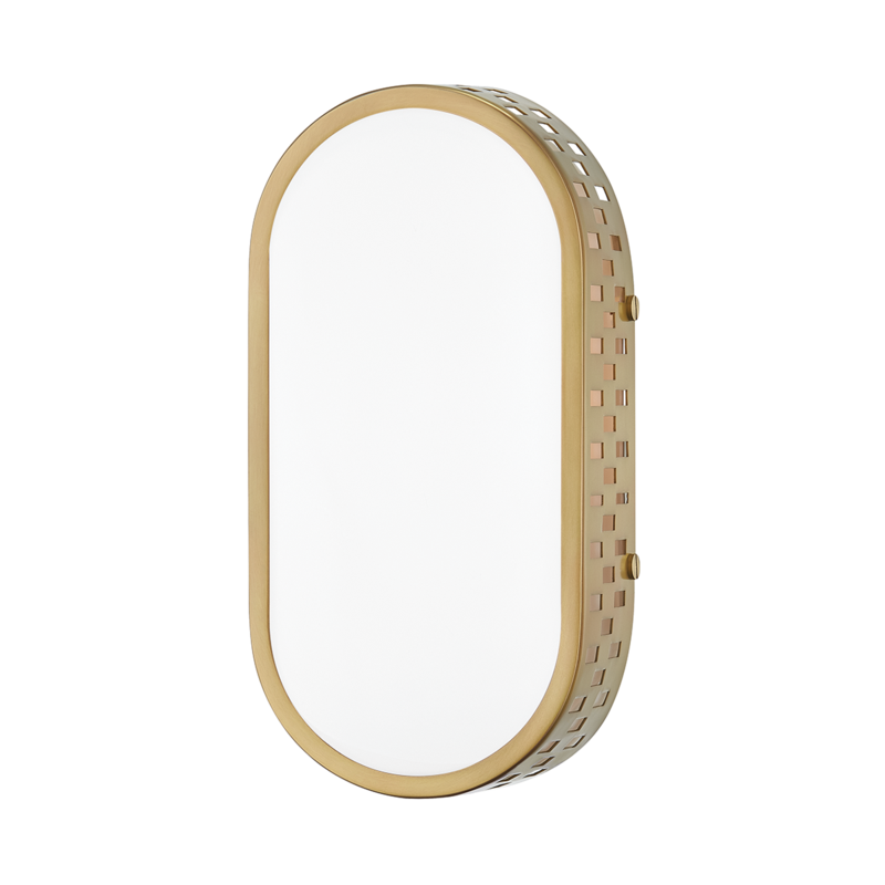 Mitzi by Hudson Valley Lighting Phoebe Wall Sconce Brass, Antique Brass, Aged Brass