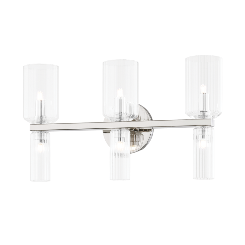 Mitzi by Hudson Valley Lighting Tabitha Bath Bracket Nickel, Polished Nickel