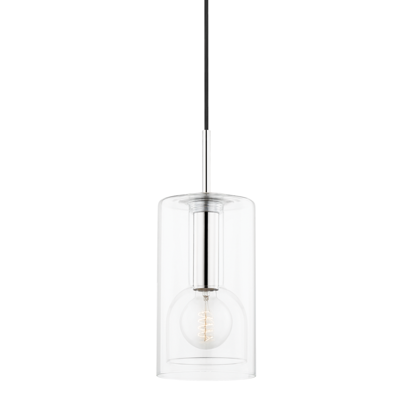 Mitzi by Hudson Valley Lighting Belinda Pendant Nickel, Polished Nickel