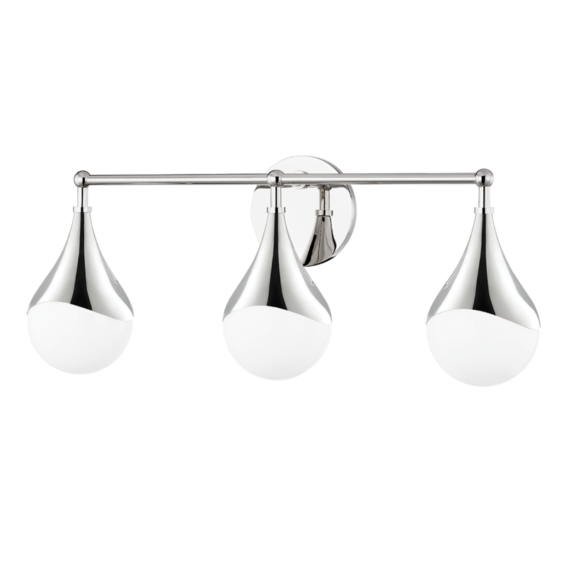 Mitzi by Hudson Valley Lighting Ariana Bath Bracket Nickel, Polished Nickel