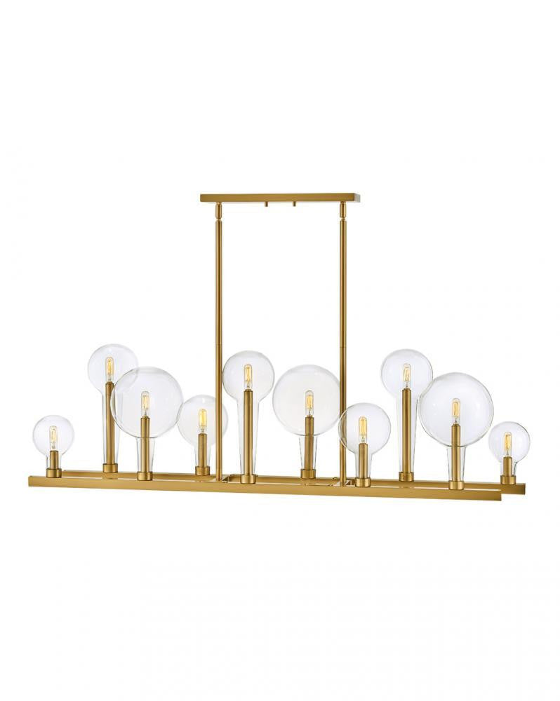 Hinkley Alchemy Up Chandelier Brass, Lacquered Brass