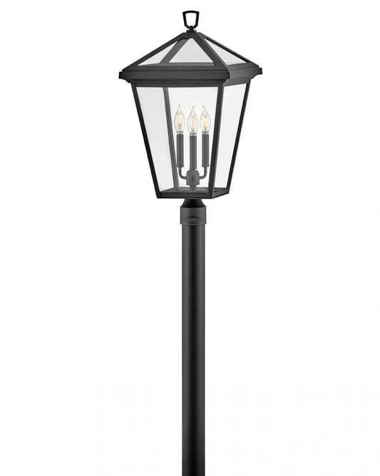 Hinkley Alford Large Post Top or Pier Mount Lantern Museum Black