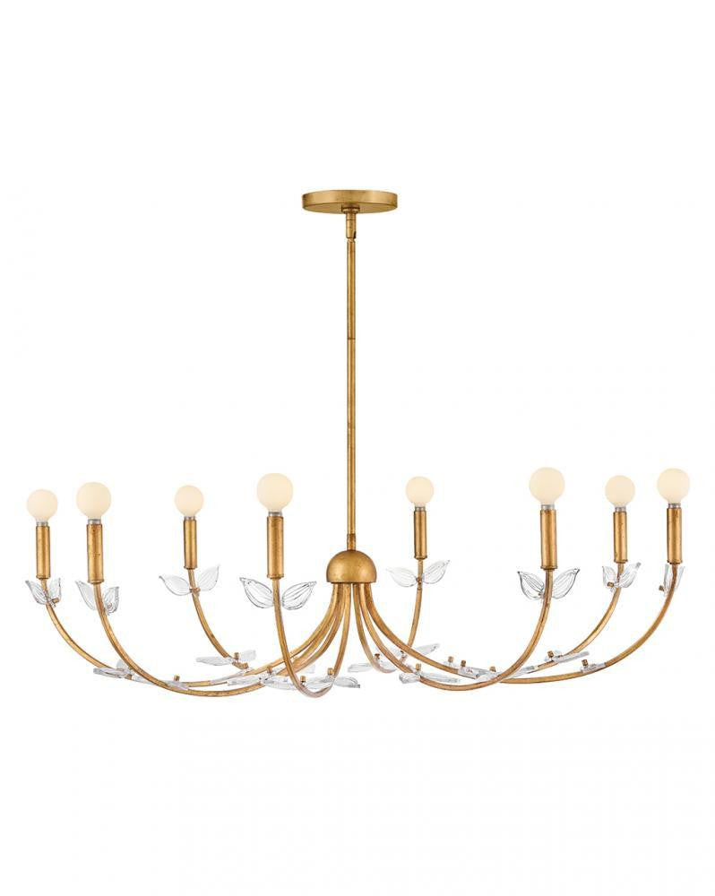 Hinkley Aliso Large Chandelier Distressed Brass