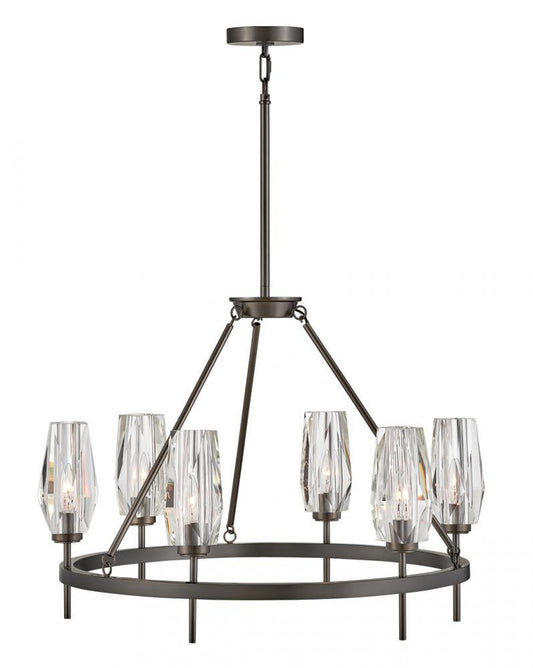 Hinkley Ana Medium Single Tier Pendant Steel, Black Oxide