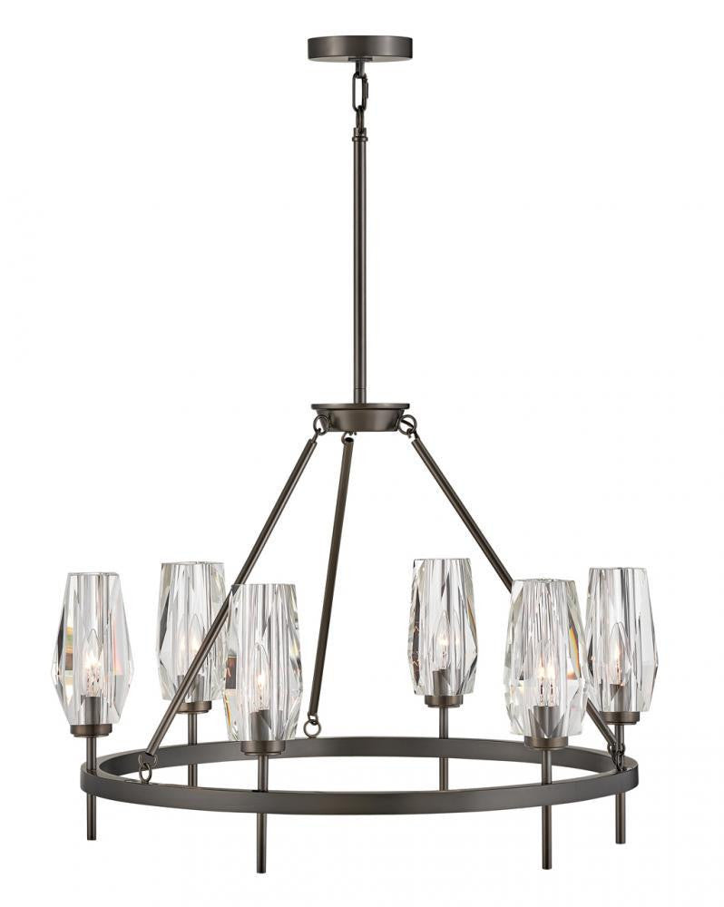 Hinkley Ana Medium Single Tier Pendant Steel, Black Oxide