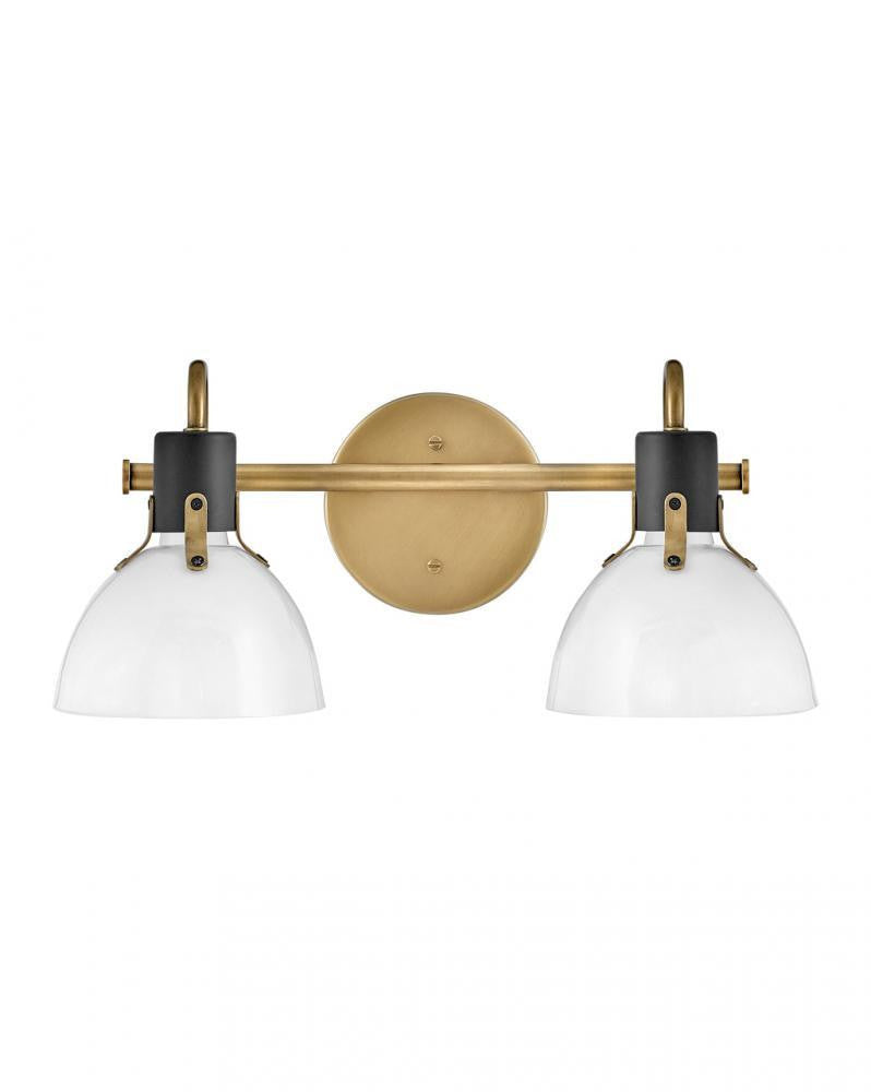 Hinkley Argo Bath Vanity Light Brass, Steel, Heritage Brass