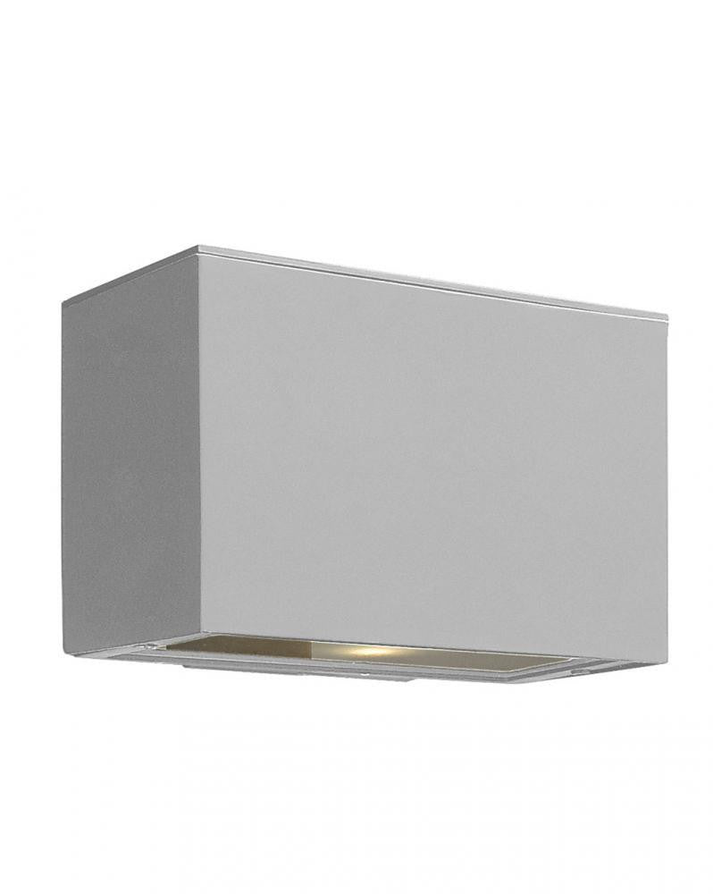 Hinkley Atlantis Outdoor Wall Lantern, LED, Gray, 6"H (1646TT-LL 9Q8HL)