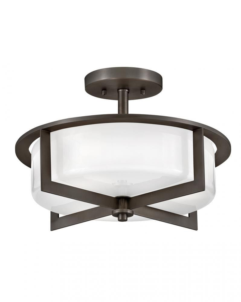 Hinkley Baxley Medium Semi-Flush Mount Black Oxide