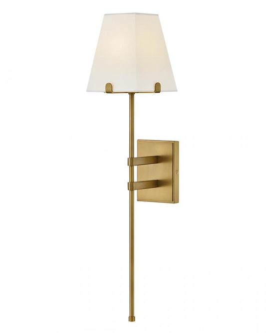 Hinkley Benton Large Single Light Sconce Lacquered Brass
