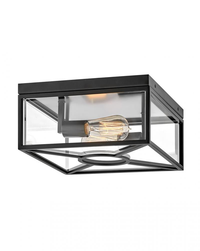 Hinkley Brixton Medium Flush Mount Black