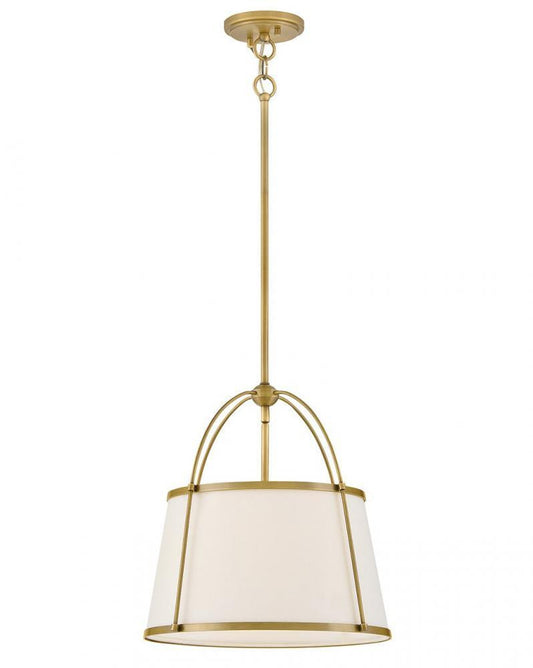 Hinkley Clarke Large Drum Pendant Lacquered Dark Brass