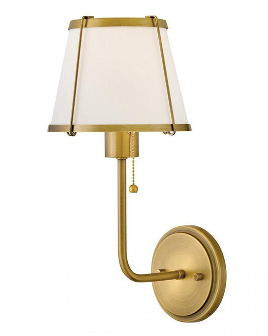 Hinkley Clarke Medium Single Light Sconce Lacquered Dark Brass