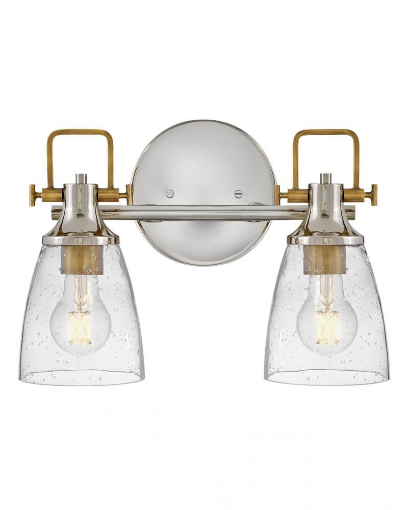 Hinkley Easton Small Two Light Vanity Polished Nickel