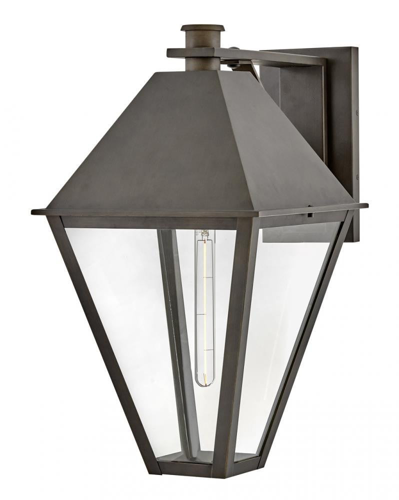 Hinkley Endsley Large Wall Mount Lantern Blackened Brass