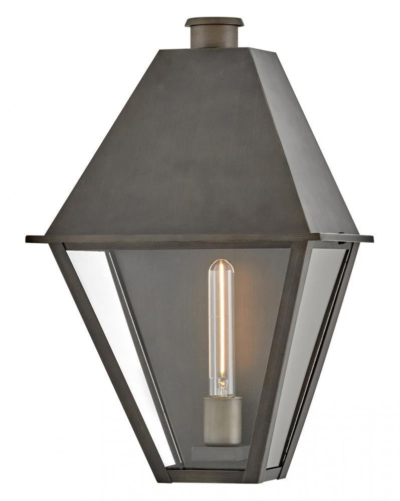 Hinkley Endsley Medium Wall Mount Lantern Blackened Brass