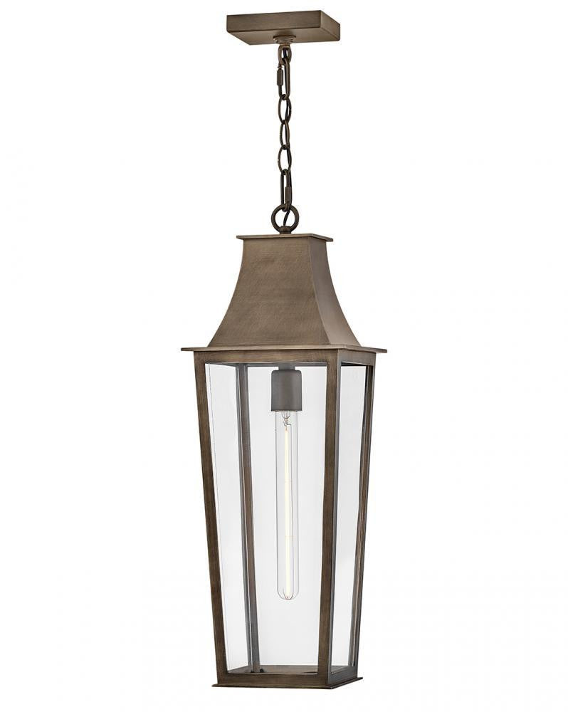 Hinkley Georgetown Large Hanging Lantern Burnished Bronze
