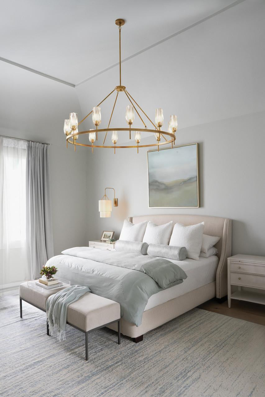 Hinkley Gwen Large Single Light Sconce Lacquered Brass