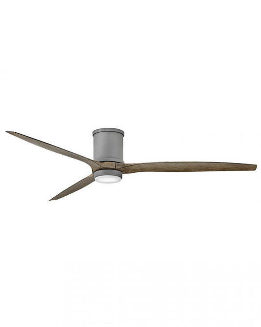 Hinkley Hover Flush Mount Ceiling Fan 3-Blade Gray, Steel, Graphite
