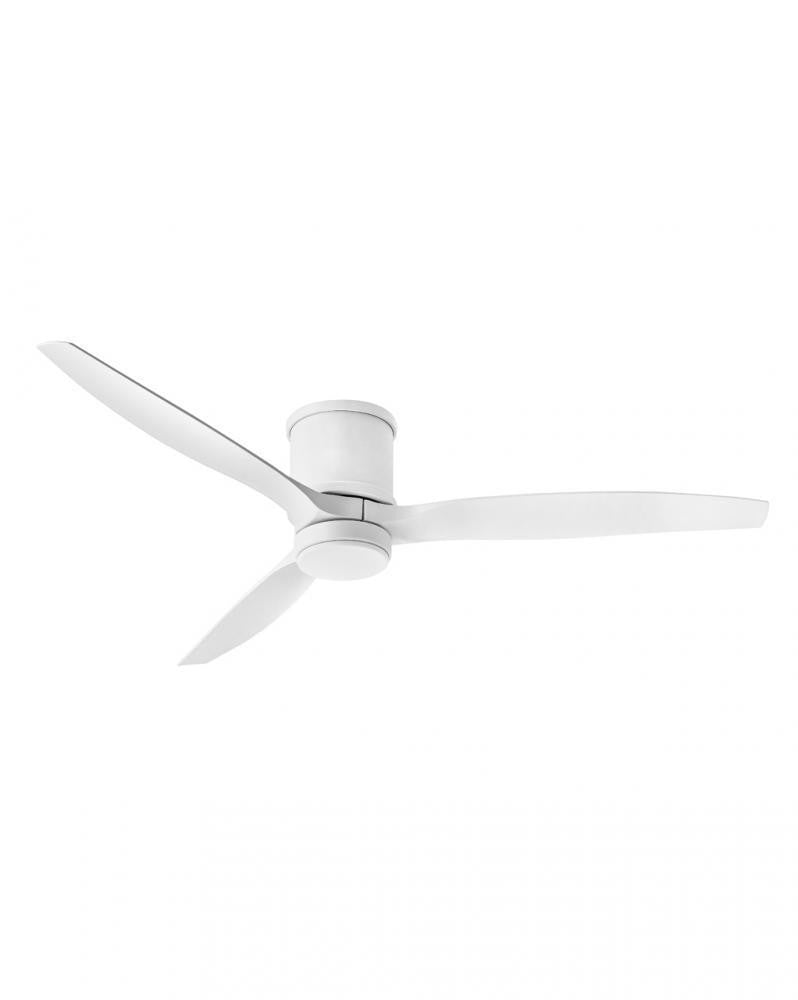 Hinkley Hover Flush Mount Ceiling Fan 3-Blade White, Steel, Matte White
