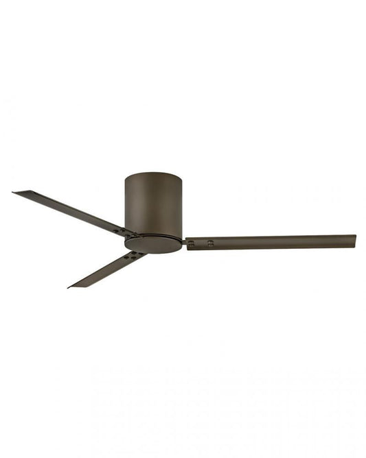 Hinkley Indy Flush Ceiling Fan 3-Blade Steel, Metallic Bronze