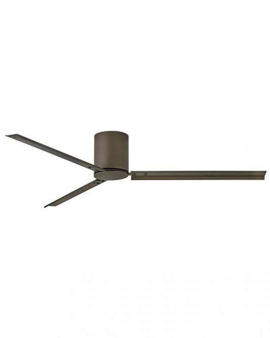 Hinkley Indy Flush Ceiling Fan 3-Blade Steel, Metallic Bronze