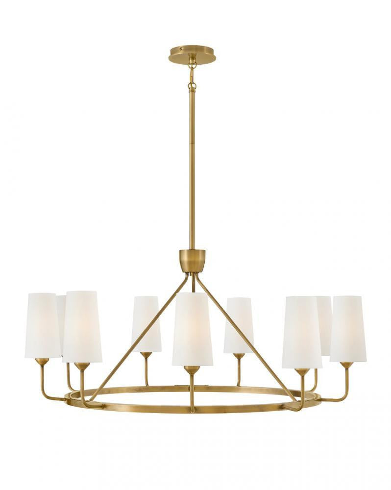Hinkley Lewis Medium Single Tier Pendant Heritage Brass