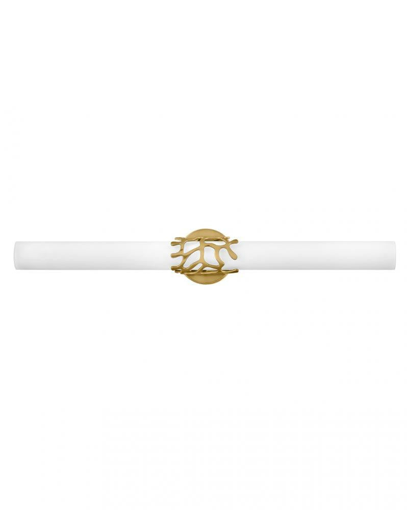 Hinkley Lyra Large LED Vanity Light Brass, Lacquered Brass