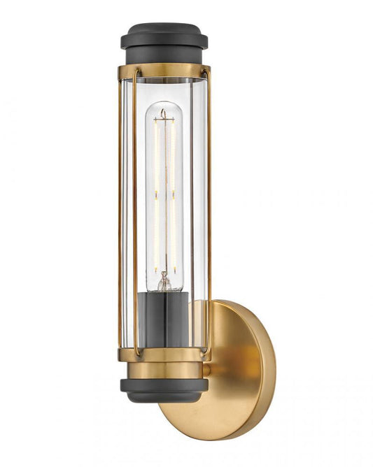 Hinkley Masthead Single Light Bath Wall Sconce Heritage Brass