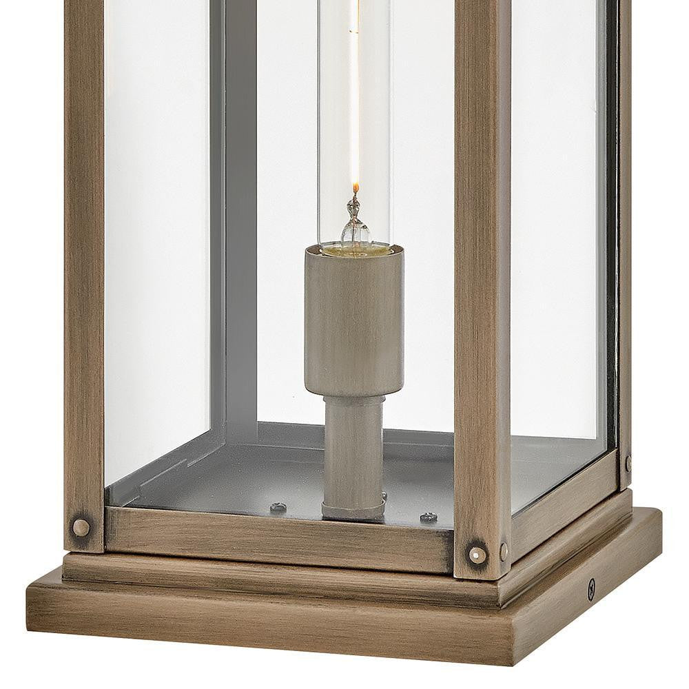 Hinkley Max Medium Pier Mount Lantern Burnished Bronze 7.25"W x 17.0"H x 7.25"L LED