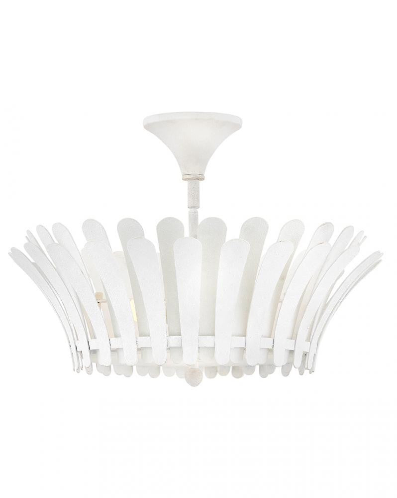 Hinkley Reina Medium Semi-Flush Mount Textured Plaster