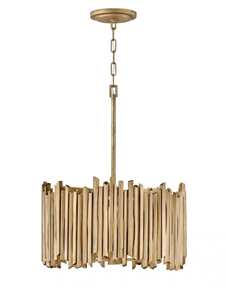 Hinkley Roca Pendant Steel, Burnished Gold