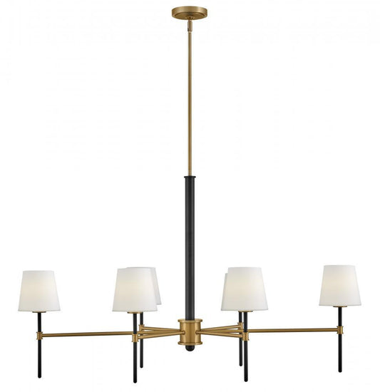 Hinkley Saunders Medium Six Light Linear Chandelier