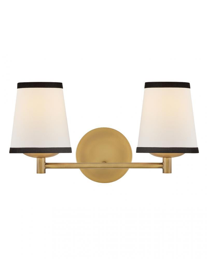 Hinkley Sonia Small Two Light Vanity Lacquered Brass