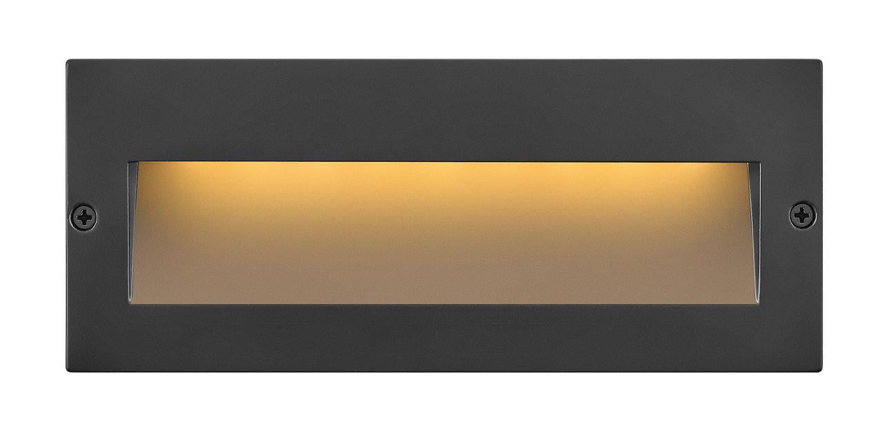 Hinkley Taper 12V Wide Horizontal Step Light Matte Black Stainless