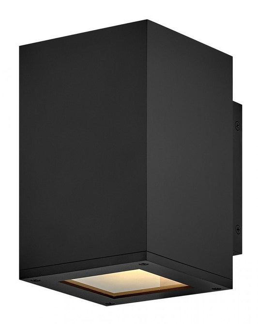 Hinkley Tetra Small Downlight Wall Sconce Black